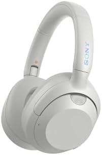 Sony ULT WEAR Fones de ouvido com cancelamento de ruído, Bluetooth feito com material plástico reciclado, de espuma térmica, design dobrável giratório