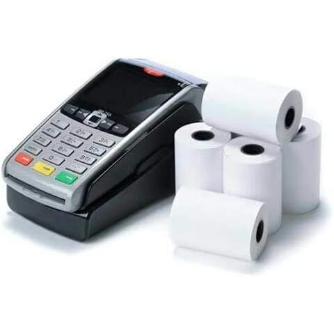 Smooth Papers Thermal Paper Till Rolls for Credit Card All PDQ Machines 57x40 mm (Pack of 20 Rolls) Cover