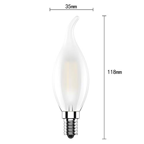 Kcwiau 10 pezz Lampadina Filamento LED