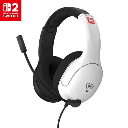 Turtle Beach Airlite Fit Negro y Blanco - Auriculares de Juego con Cable para Nintendo Switch 2