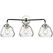 Innovations Lighting 284-3W-BPN-G172-LED Fulton 3 Light Bath Vanity Light Part of The Nouveau Collection