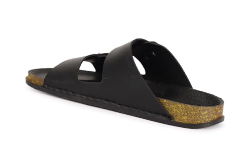 Image of AADI Men's Synthetic Leather Lightweight Comfortable Indoor Outdoor Daily Use Casual Slides /Slippers /Sandals /Floaters