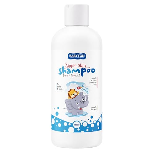 Babyton Atopic Skin Shampoo for Babies 400 ml - For sensitive skin, eczema and atopic dermatitis - Vegan, dermatologically tested - Free from parabens, sulphates and gluten