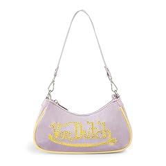 Purple and Gold Rhinestone