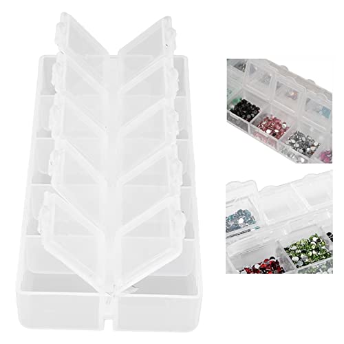 Image of Bead Organizer,Yinhing Compartment Organizer Box,Grid Organizer Box, Container Box, Nail Bead Storage, Grid Storage Organizer, 10 Compartment Storage Container