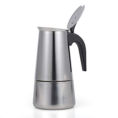 Honorall 100 ml de Aço Inoxidável Espresso Fogão Coador Máquina de Café Expresso Panela Cafeteira It