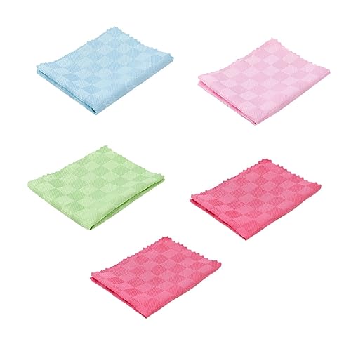 SAFIGLE 5Piezas Toallas de Limpieza de Cocina de Color Aleatorio Paños Absorbentes y Duraderos Utensilios y Superficies