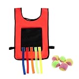 Kisangel Leichtes Wurfspielzeug Satz mit Klebrigem Ball und Niedlicher Klebeweste Kleines Outdoor...