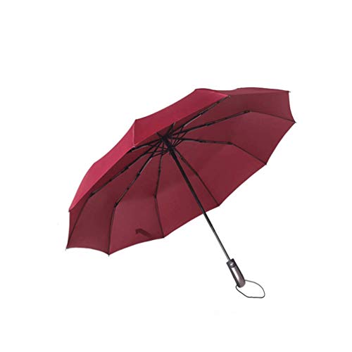 Parapluie léger Parapluie Noir 10K, Parapluie de Voyage Durable (Color : Red) Cover