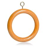 tringle bois marron Diamètre interne : 48 mm Brilliant Buys Lot de 10 grands anneaux en bois pour tringles à rideaux Diamètre 35 mm - marron clair