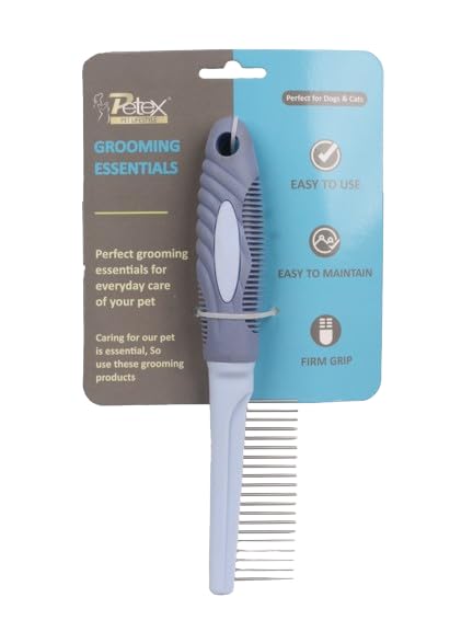 PETEX Stainless Steel Single Side Comb For Pets | Blue | Set Of 1 (B0CXQ236FT) Amazon Price History, Amazon Price Tracker