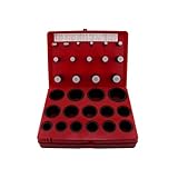 Stone River Products Standard Square Ring Kit, 382 Piece Buna-N NBR 70A Assortment, 30 AS568 Sizes, Black Square Cut Seals for Hydraulic, Automotive & Industrial Use