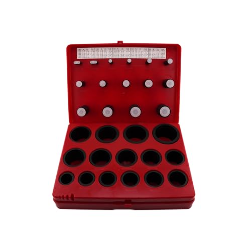 Stone River Products Standard Square Ring Kit, 382 Piece Buna-N NBR 70A Assortment, 30 AS568 Sizes, Black Square Cut Seals for Hydraulic, Automotive & Industrial Use