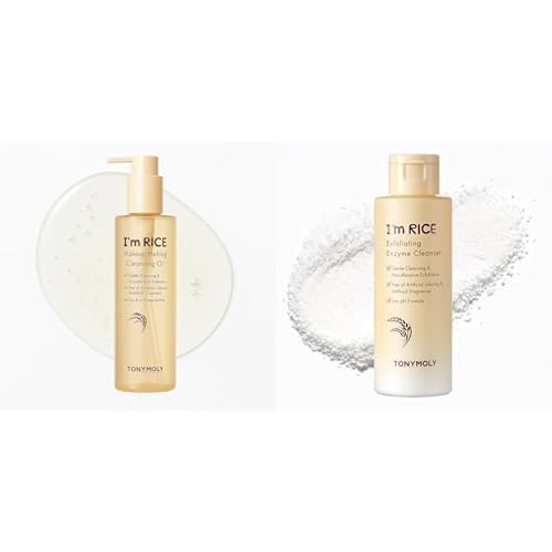 TONYMOLY I’m Rice Makeup Melting Cleansing Oil and the I’m Rice Daily Foaming Cleanser Bundle