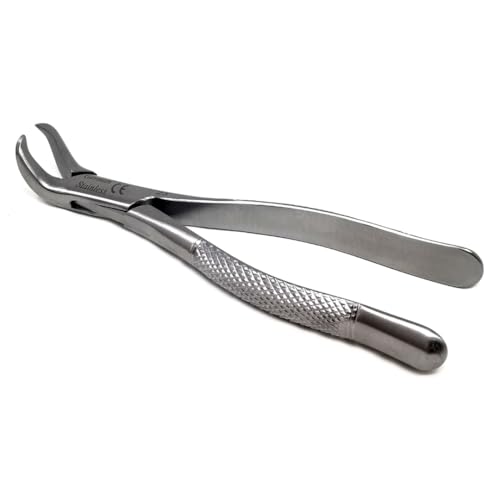 IMEDS Dental Extracting Forceps #23 with Cow Horn Beaks Lower 1st 2nd Molar Tooth Extraction German Stainless Steel Professional Tools for Dentist Student Training