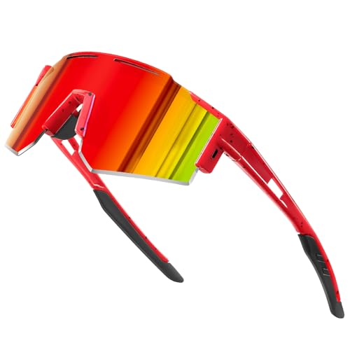 KUGUAOK Oversized Kids Sunglasses Youth Baseball Sun Glasses Boys Girls Softball Cycling UV400 Protection Goggles