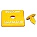 80/20 1515/1515-Lite End Cap, 1.5" x 1.5" x 3/16", Yellow, Lot of 20
