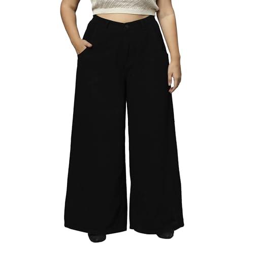 Image of TURNING BLUE Extra Wide High Rise Stretchable Plus Size Jeans for Women