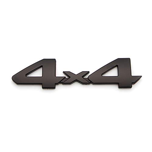 Image of 2Pcs 4x4 Emblems 3D Decal Sticker Nameplate Badge Replatement for Grand Cherokee Wrangler Compass Ram 1500 2500 3500 (Black)