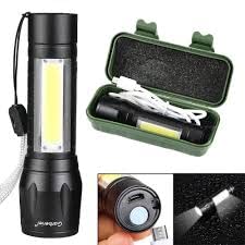 ODIN_USB Rechargeable Long Range Led Torch Light, Emergency Light+ Desk Light with 3 Adjustable Modes Zoom in Flashlight with Hanging Rope for Torch (Black-Color Pack of 1) (B0BGD5NY69) Amazon Price History, Amazon Price Tracker