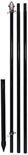 Flags Importer 10ft Aluminum (Black) Outdoor Pole with Ground Spike