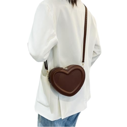 Womens Small Crossbody Bag Heart Shape Shoulder Bag Girls Cute Change Purse2