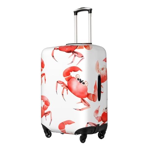 Crab Luggage Cover for Suitcase Watercolor Elastic Suitcase Cover Protector Luggage Sleeve Anti Scratch Dust Fits 22-24 Inch2