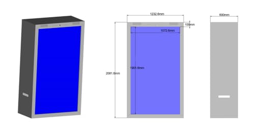 Image of 86-inch Smart Holographic Cabin Display, LCD Transparent Showcase /3D Holography Box, 3860x2160 UHD 120Hz, 10-Point Touch, USB /HDMI