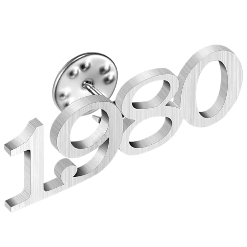 Image of AMITER Birth Year Lapel Pin, 1970-2025 Enamel Brooch Pins Tie Tacks for Men & Women Birthday, Graduation, Anniversary