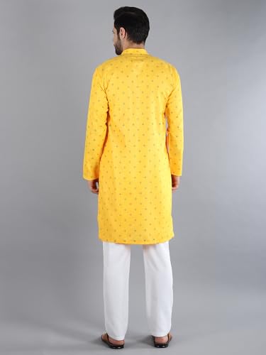Image of Uri and MacKenzie Mens Cotton Woven Casual Kurta Pajama set