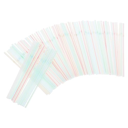 Mikinona Pitillos de Plástico 100 pzas Multicolor Flexibles miniatura 1