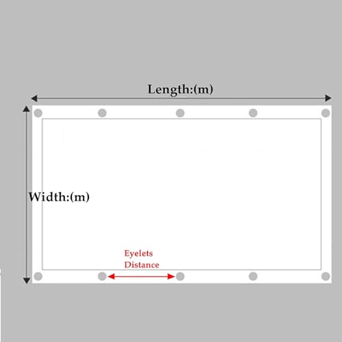 Malla termica resistente al viento de 4x8 m con proteccion UV 8