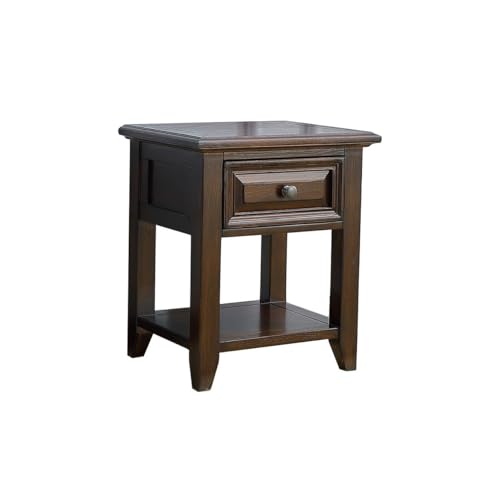 MIROOOO Mesita de Noche Mesita de Noche campestre, Muebles de Madera, Sala de Estar, Dormitorio, mesita de Noche, gabinete de Almacenamiento Mesas Auxiliares Mesita de Noche para Dormitorio