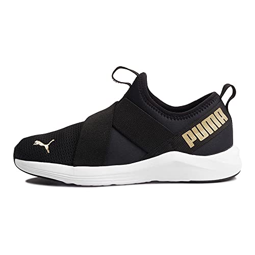 Tênis Prowl Slip-On Wns Bdp, Puma, Feminino, Preto/Branco/Dourado, 36