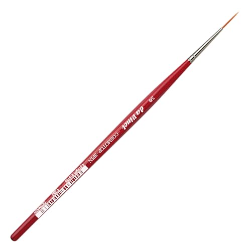 Image of da Vinci Watercolor Series 1280 Size 3 /0 - CosmoTop Spin Medium Needle-Sharp Liner - Professional Quality Multi-Diameter Synthetic Fibers - Holds More Water Than Any Other Synthetic