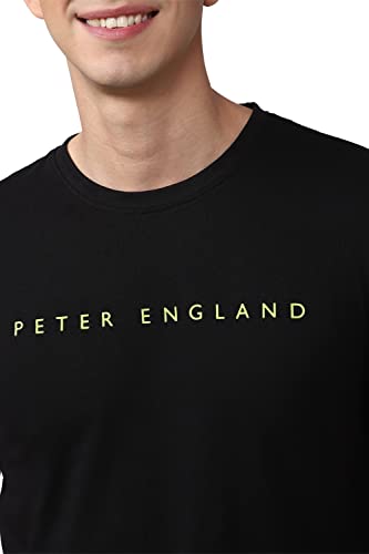 Image of Peter England Men's Solid Slim Fit T-Shirt