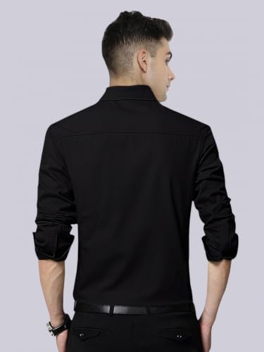Image of Noble Monk Men's Full Sleeve Shirt | Casual Formal Button Down Top | Regular Fit Stylish Wear | Comfortable Everyday Apparel