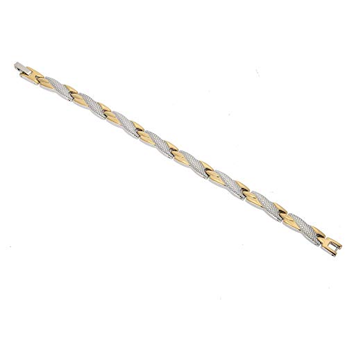 Pulseira magnética de aço de titânio, personalidade saudável de aço inoxidável ímã pulseira serpenti