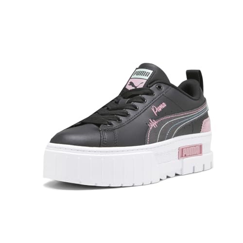 PUMA Kids Girls Mayze Sweater Weather Platform Sneakers Shoes - Pink, White2