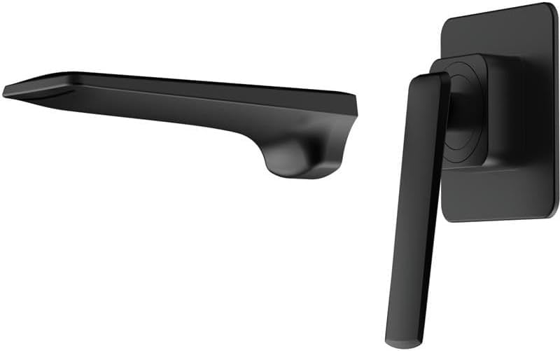 Robinet cascade encastrable noir mat pour lavabo et vasque de salle de bain moderne
