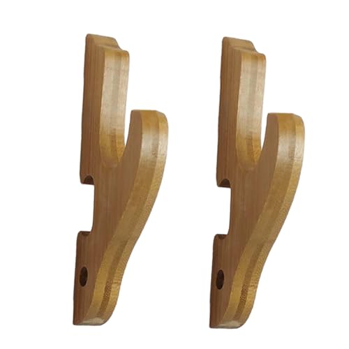 kowaku Wall Mount Sword Display Stand Wall Display Sword Rack Compact Multifunctional, Wooden Samurai Sword Stand for Fishing Rods, Wooden 1 Tier