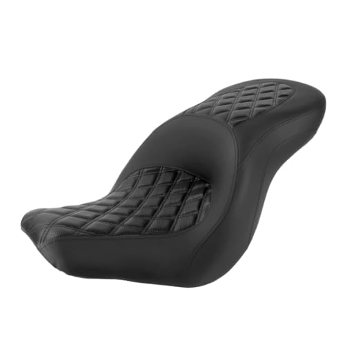 Asiento doble para Softail que elimina el dolor de espalda en viajes largos de moto