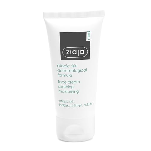 Crema Facial Hidratante y Calmante, Fórmula Dermatológica para Piel Atópica, Para Bebés, Niños y Adultos de ZIAJA MED
