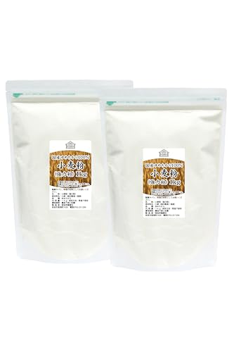 自然健康社 小麦粉 強力粉 1kg×2個 国産 北海道 ゆめちから