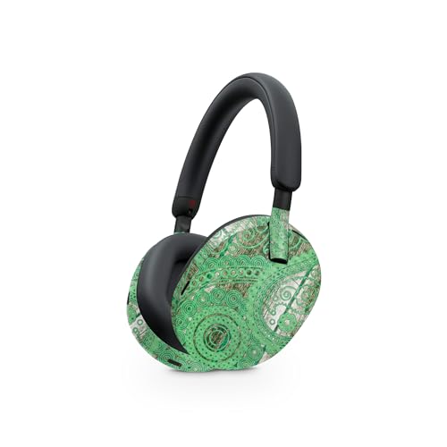 Image of MightySkins Carbon Fiber Skin Compatible with Sony WH-1000XM5 Headphones - Vintage Paisley | Protective, Durable Textured Carbon Fiber Finish | Easy to Apply