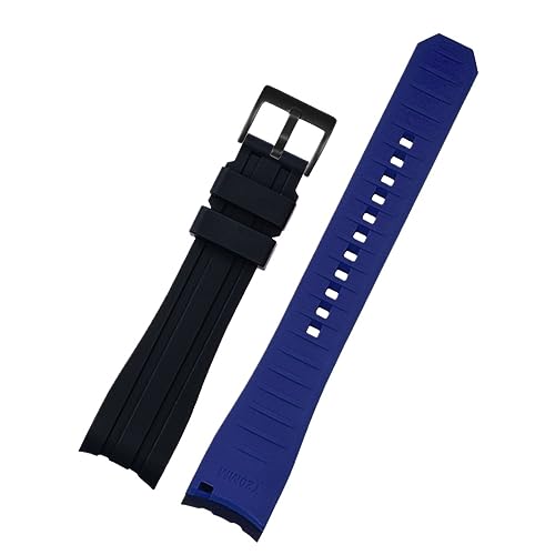 Bracelet en silicone double couleur 22mm montre homme Seiko Citizen