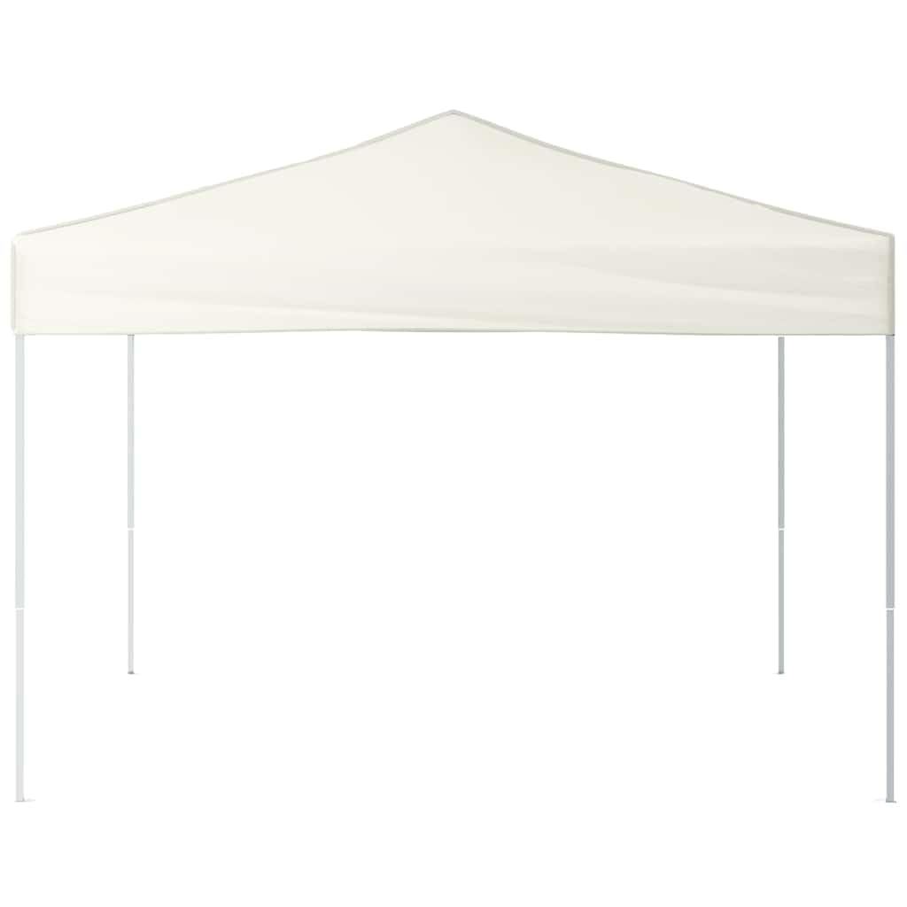 Carpa plegable para fiestas, 3 x 3 m, acero, color crema