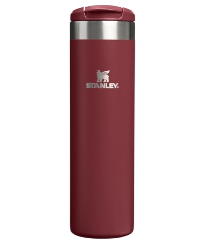 Image of Stanley AeroLight Transit Bottle 20 oz | Locking Drink Through Lid | Leak Resistant Water Bottle or Coffee Travel Mug | Lightweight Insulated Stainless Steel | BPA-Free | Cranberry