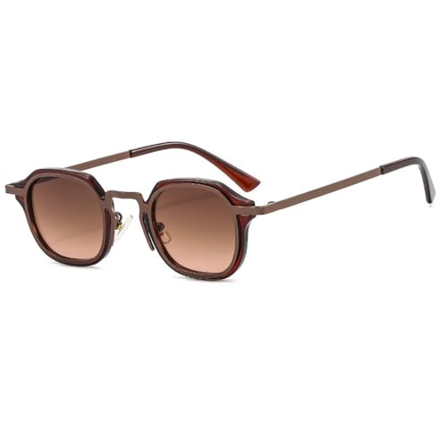 Lunettes de soleil verres dégradés monture petite carrée vintage punk