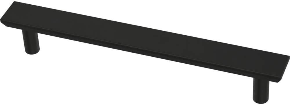 Franklin Brass Simple Chamfered (10-Pack) Cabinet Handles 5-1/16' Hole Center Matte Black Kitchen Drawer Pulls Dresser